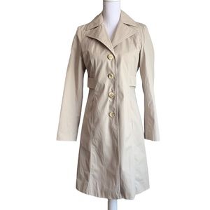 Michael Kors Trench Coat Button Down Jacket Size XS